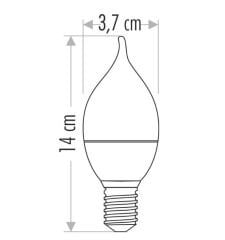 Cata CT-4084G 8W LED Kıvrık Buji Ampul Gün Işığı