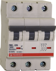 Federal 9EC-B0333-0D40 3x40A 3kA B Tipi Otomatik Sigorta