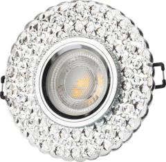 Cata CT-6639 İpek LED Çerçeveli Kristal Cam Spot Kasası GU10