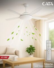 Cata CT-1157 Fırtına 122W Dimlenebilir LED Tavan Vantilatörü