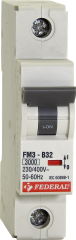 Federal 9EC-B0331-0D25 1x25A 3kA B Tipi Otomatik Sigorta
