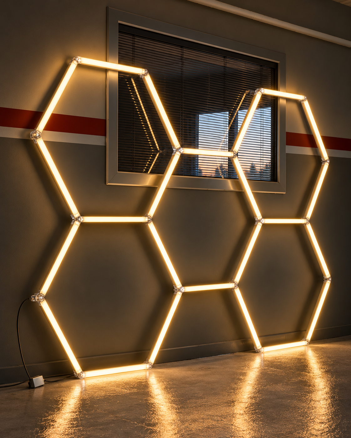 Helios HS-2822 Günışığı 200W 3200K Eklenebilir T5 Petek Hexagonal LED Armatür