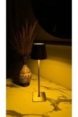 Cata CT-8437 İstanbul Şarjlı Dokunmatik Masa Lambası 3 Renk Seçenekli Siyah