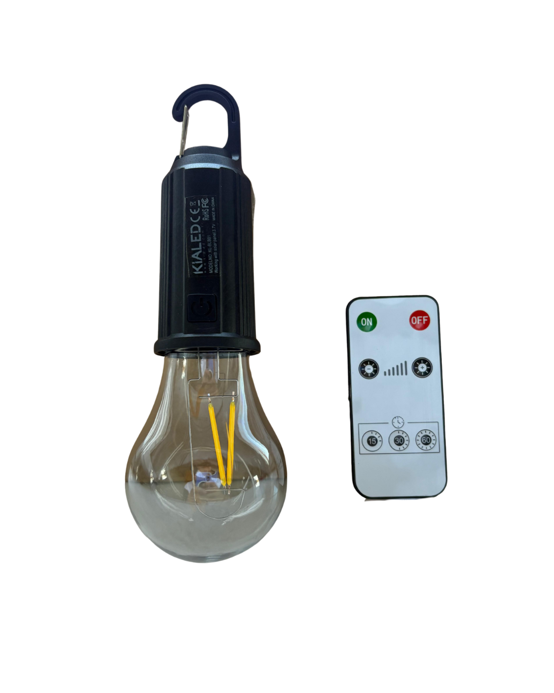 KIALED Solar Şarjlı Uzaktan Kumandalı Type-C Kamp Lambası