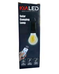 KIALED Solar Şarjlı Uzaktan Kumandalı Type-C Kamp Lambası