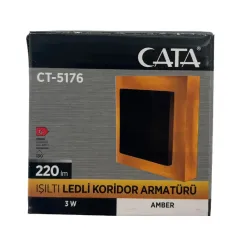 Cata CT-5176A 3W Ledli Koridor Armatürü Amber