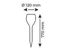 Helios HS 4020 15 Watt Solar kazıklı ve duvar meşale efekt IP44