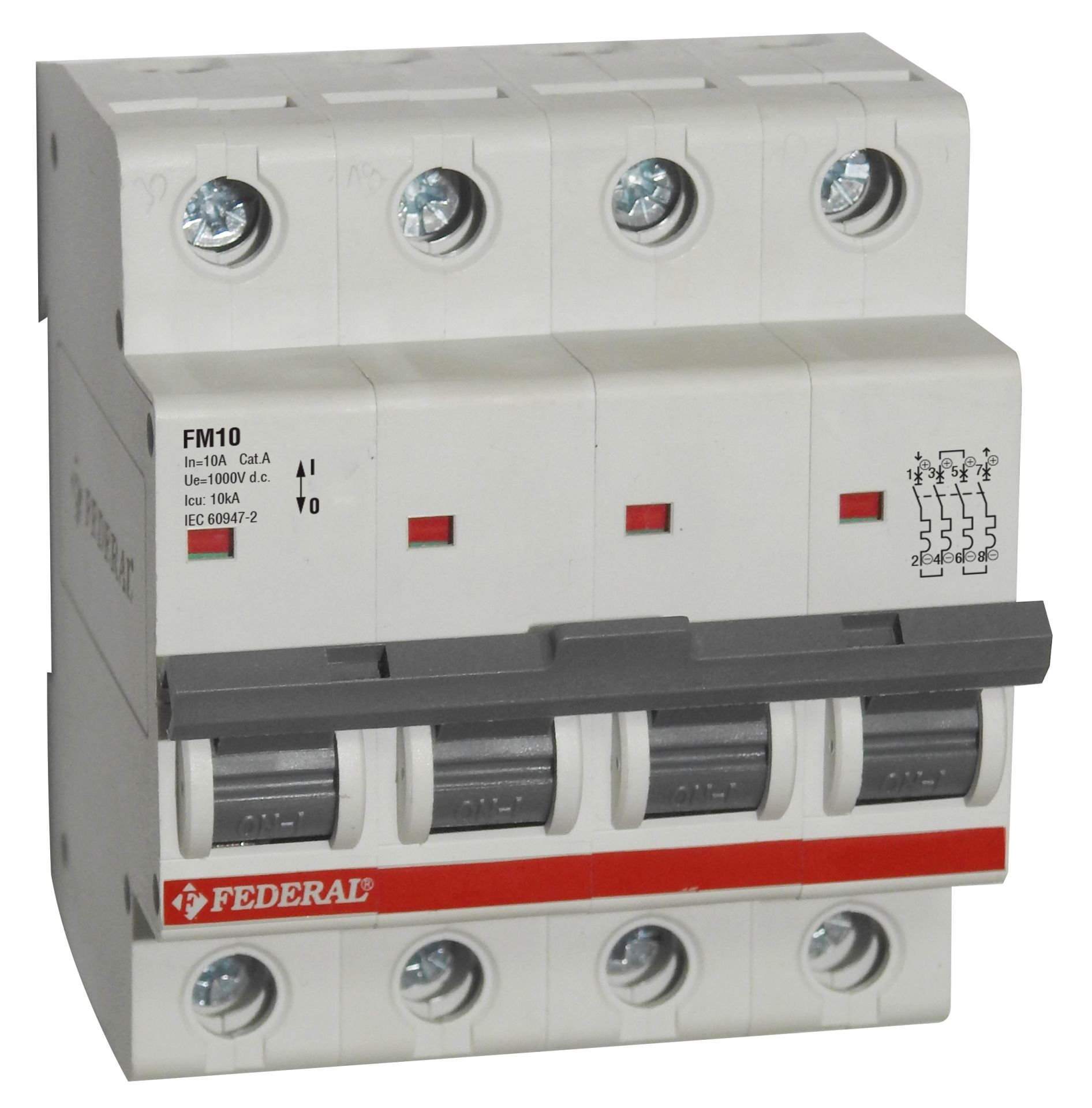 Federal 9EF-C1034-0D80 4x80A 10ka C Tip Otomatik Sigorta