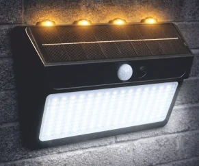 Helios HS-5883 30W Sensörlü Solar Duvar Armatürü 6500K 3200K 3 Kademeli IP44