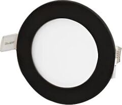 Cata CT-5125G 6W Yuvarlak Slim LED Panel Siyah Kasa 3200K Günışığı