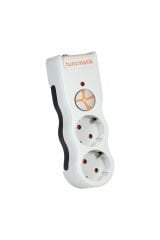 Tunçmatik TSK19021 Powersurge 2 2’li Akım Korumalı Priz - Beyaz
