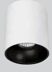 Erkled ERK2703 Siyah Beyaz Dekoratif Armatür Gu10 Duya Uygun (Boş Kasa)