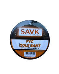 Şavk Ş800110 19mm x 9.1m Siyah İzole Elektrik Bandı