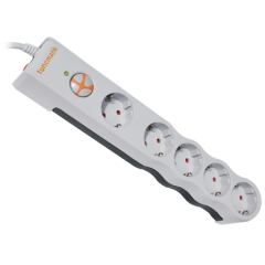 Tunçmatik Powersurge 5 li Akım Korumalı Priz Beyaz 1.5 Metre Kablolu
