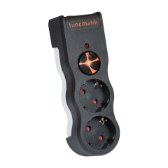 Tunçmatik Powersurge 2'li Akım Korumalı Priz Siyah