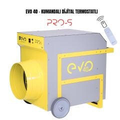 EvoTech EVO40 PROs 40 kW Dijital ve Kumandalı Endüstriyel Elektrikli Fanlı Isıtıcı