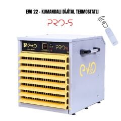 EvoTech EVO22 PROs 22 kW Dijital ve Kumandalı Endüstriyel Elektrikli Fanlı Isıtıcı