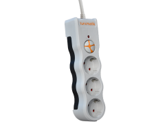 Tunçmatik Powersurge 3'lü Akım Korumalı Priz Kablolu Beyaz