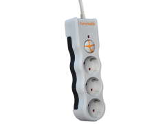 Tunçmatik Powersurge 3'lü Akım Korumalı Priz Kablolu Beyaz