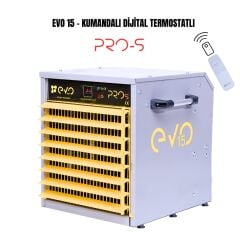 EvoTech EVO15 PROs – 15 kW Dijital ve Kumandalı Endüstriyel Elektrikli Fanlı Isıtıcı