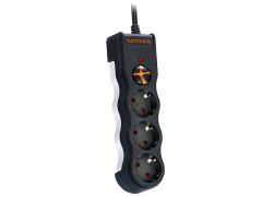 Tunçmatik Powersurge 3'lü Akım Korumalı Priz Kablolu Siyah