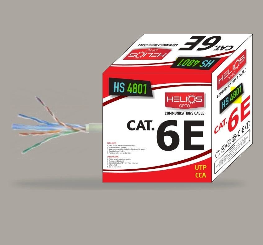 Helios HS 4801 CAT6E UTP PVC Data Kablosu