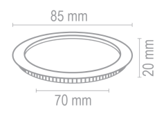 VOLTEK VPSAYB00365 3w 2.5'' Yuvarlak Slim Led Panel Beyaz Kasa Armatür 6500K