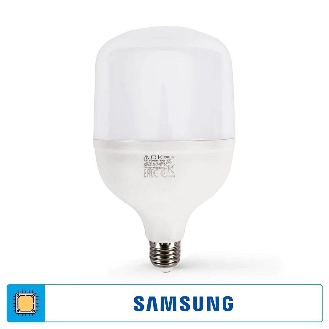Ack AA13-04023 40 Watt E27 Torch LED Ampul Beyaz Işık