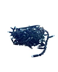 FujiLED 152 Saçak Siyah Kablo Çakarlı LED , 2 Metre Yılbaşı Süsü