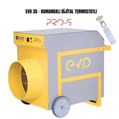 EvoTech EVO35 PROs 35 kW Dijital ve Kumandalı Endüstriyel Elektrikli Fanlı Isıtıcı