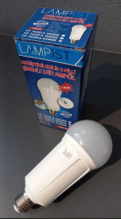Lampist 18W Değiştirilebilir (2 Pilli) E27 6500K Beyaz Işıklı Şarjlı LED Ampul