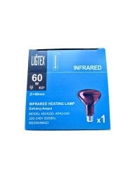 Ligtex 60W E27 Infrared Isıtıcı Ampul Kırmızı
