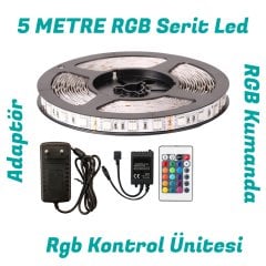 RGB 5 Metre Kumandalı Şerit Led Seti