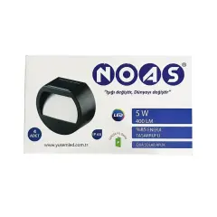 Noas Qua 5W Solar Aplik Günışığı Dış Mekan Duvar Aydınlatma