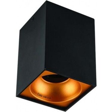 Cata CT-5420L Bergama Sıva Üstü Armatür GU10 Duylu (SİYAH+GOLD)