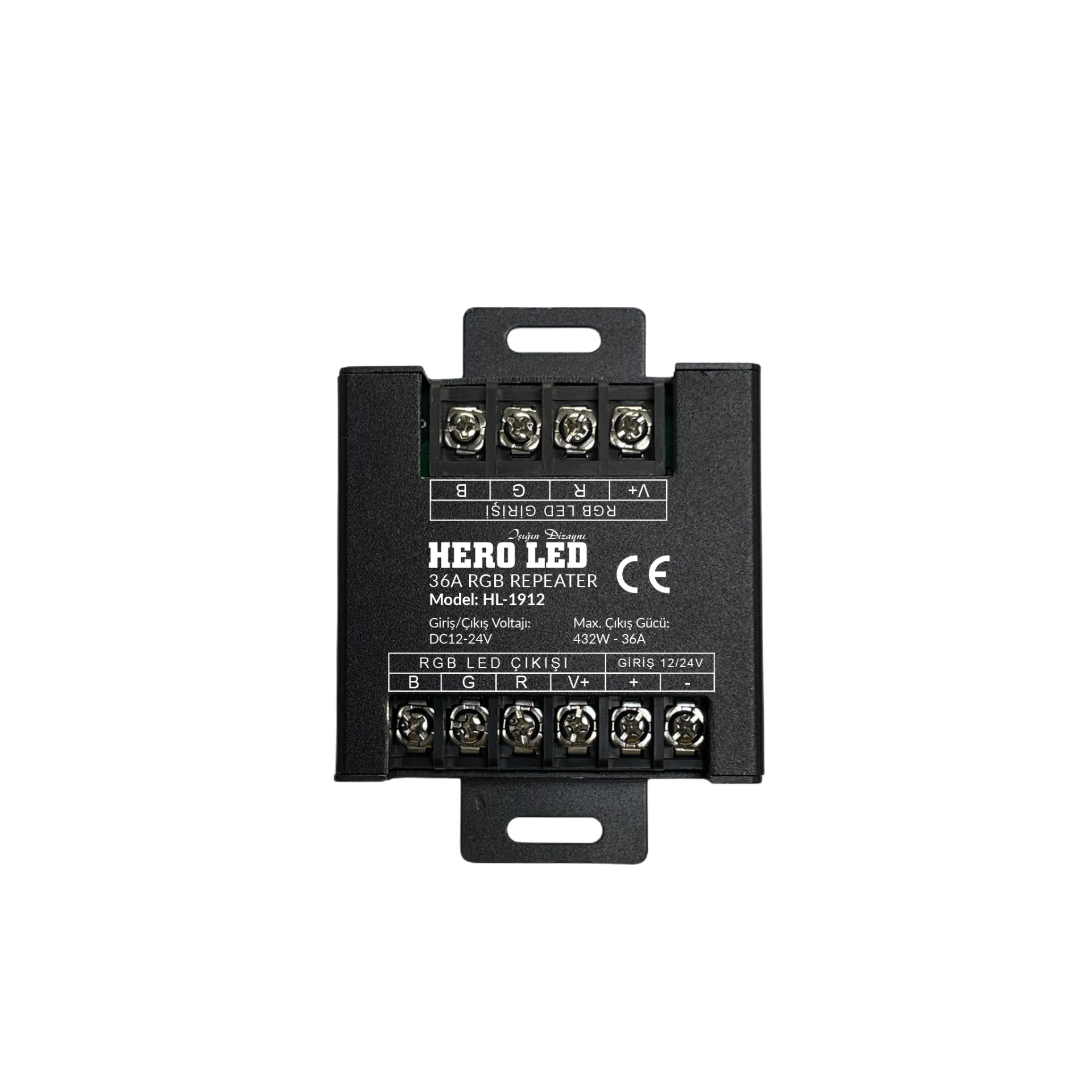 HeroLED HL-1912 RGB Repeater 36A 12–24V LED Tekrarlayıcı 432W