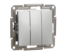 Schneider Asfora EPH2100161 Üçlü Anahtar Alüminyum Sıva Altı