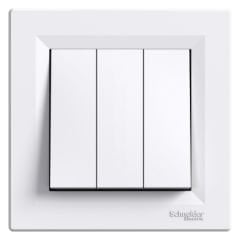 Schneider Asfora EPH2100121 Üçlü Anahtar Beyaz