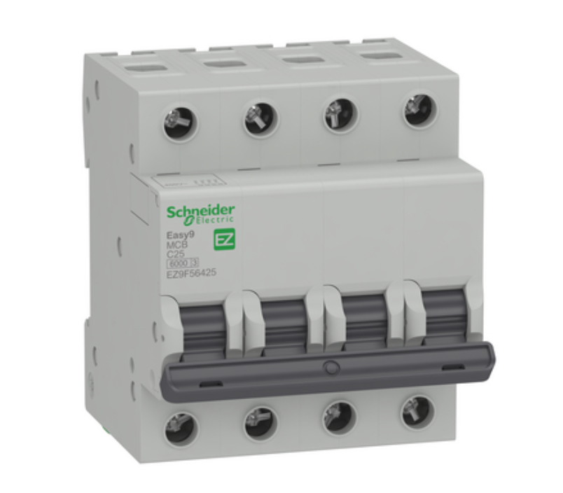 Schneider Electric Easy9 EZ9F56425 Otomatik Sigorta C Eğrisi 4P 25A 6kA 400V