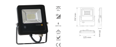İnoled 20W 6500K IP65 Beyaz Led Projektör 5202-01