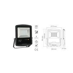 İnoled 100W 6500K IP65 Beyaz Led Projektör 5206-01