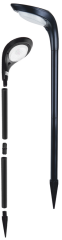 HS-4002 5W Solar Çim Armatür Kobra IP65 Bahçe Aydınlatma 3 Renk