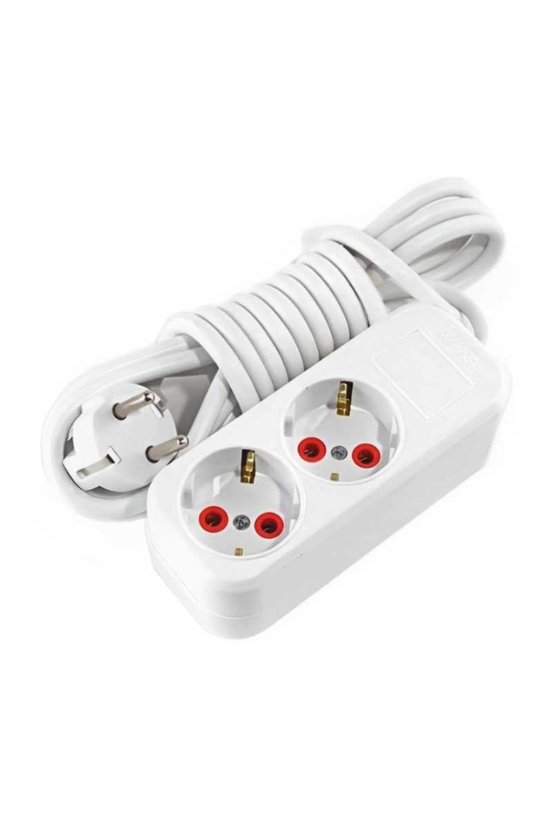 Ayka 77 200 02 2 Li Topraklı Grup Priz 2 Metre Kablolu