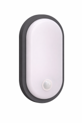 İnoled 5150-03 15W Sensörlü LED Duvar Aplik 4000K Doğal Beyaz PIR Hareket Sensörlü Oval Aydınlatma