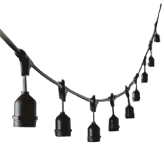 Helios HS-1234 10 Metre 20 Duy E27 IP65 Dış Mekan LED Aydınlatma Sarmaşık Bahçe Işıklandırma