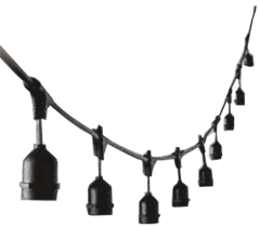 Helios HS-1234 10 Metre 20 Duy E27 IP65 Dış Mekan LED Aydınlatma Sarmaşık Bahçe Işıklandırma