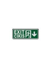 Helios HS-4601 Exit Aşağı Yönlü Acil Çıkış Armatürü 3W Acil Aydınlatma