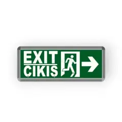 Helios HS-4600 Exit Sağ-Sol Yönlü Acil Çıkış Armatürü 3WAcil Aydınlatma