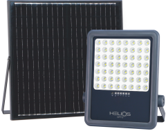 Helios HS-3877 Beyaz Işık 400W Solar LED Projektör Güneş Enerjili Dış Mekan Aydınlatma