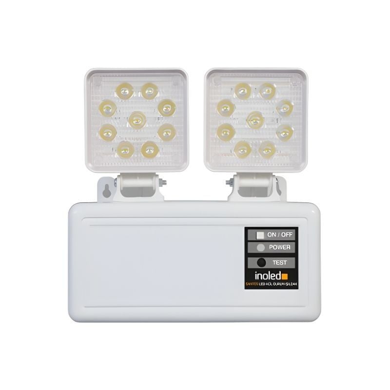 İnoled Santos 3092-01 2x10W LED Acil Durum Armatürü Beyaz Işık Acil Aydınlatma